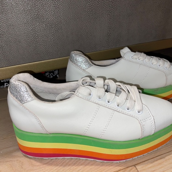 Rainbow platform sneakers US 7.5 - Picture 2 of 4